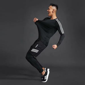 Men's Gym Workout Sports Suit Fitness Compression Clothes