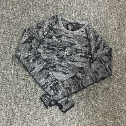 Camouflage Camo Yoga Set Sports Wear For Women