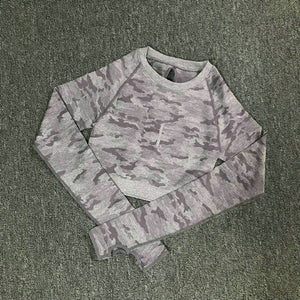 Camouflage Camo Yoga Set Sports Wear For Women