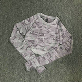 Camouflage Camo Yoga Set Sports Wear For Women