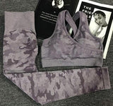 Camouflage Camo Yoga Set Sports Wear For Women